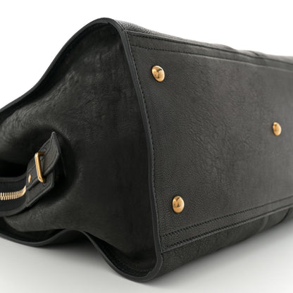 Saint Laurent Sheepskin Medium Cabas ChYc Black 9 of 10
