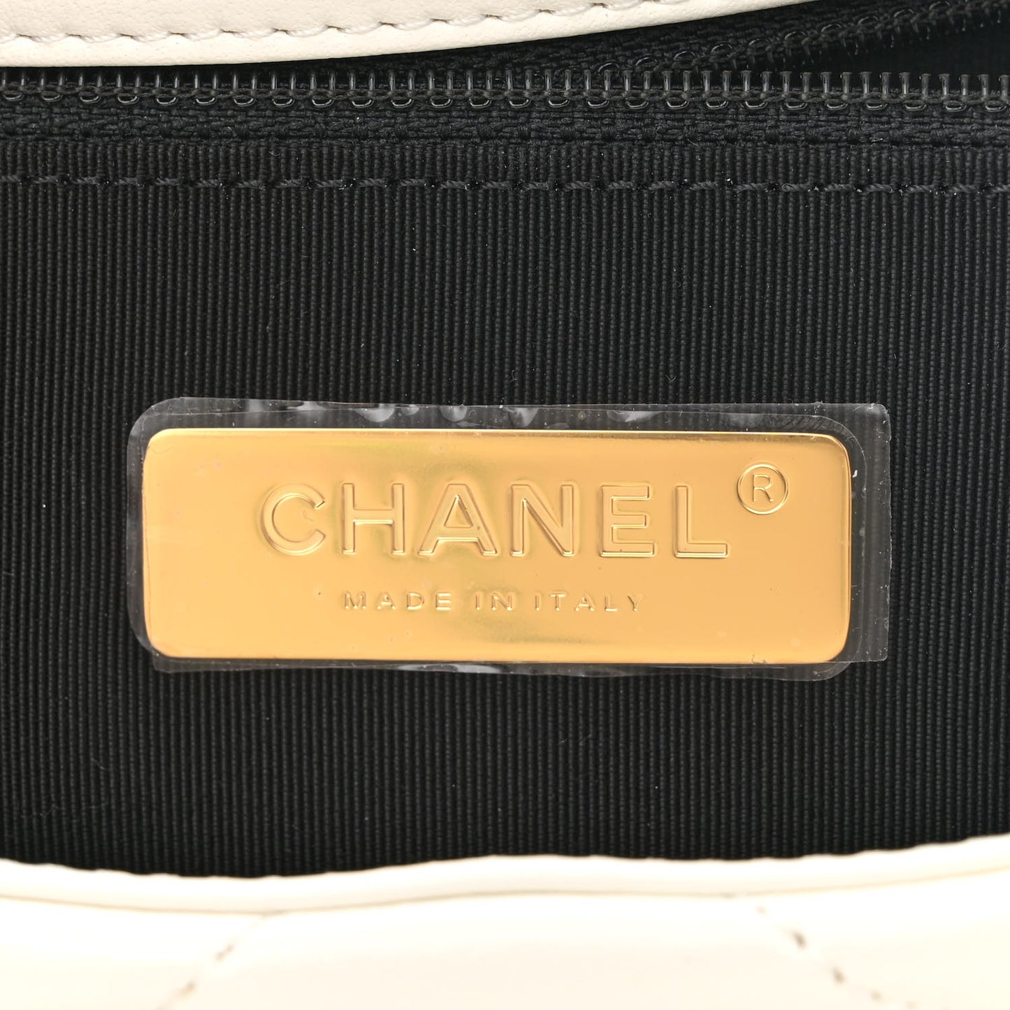 Lambskin Quilted Medium Chanel 19 Flap White