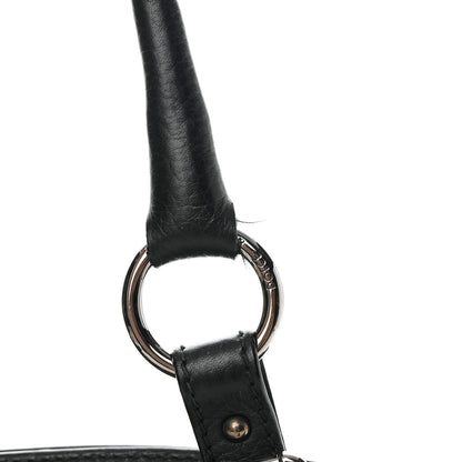 Dolce & Gabbana Calfskin Canvas Leopard Print Animalier Shoulder Bag Black 21 of 23