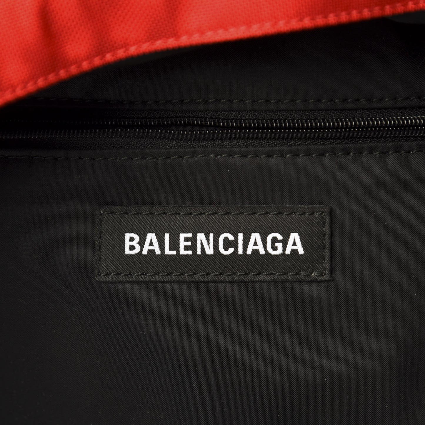 Nylon Logo Embroidered Double Pack Backpack Red Blue