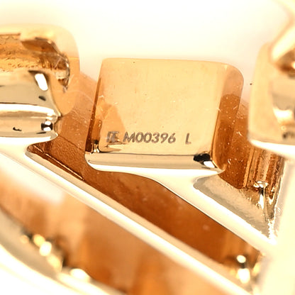 Louis Vuitton Metal Small Louise Hoop Earrings Gold 4 of 4