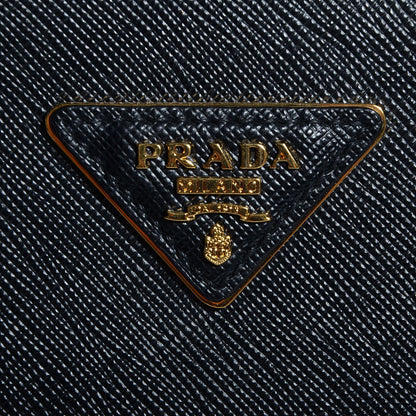 Prada Saffiano Lux Large Double Zip Tote Nero Black 11 of 11
