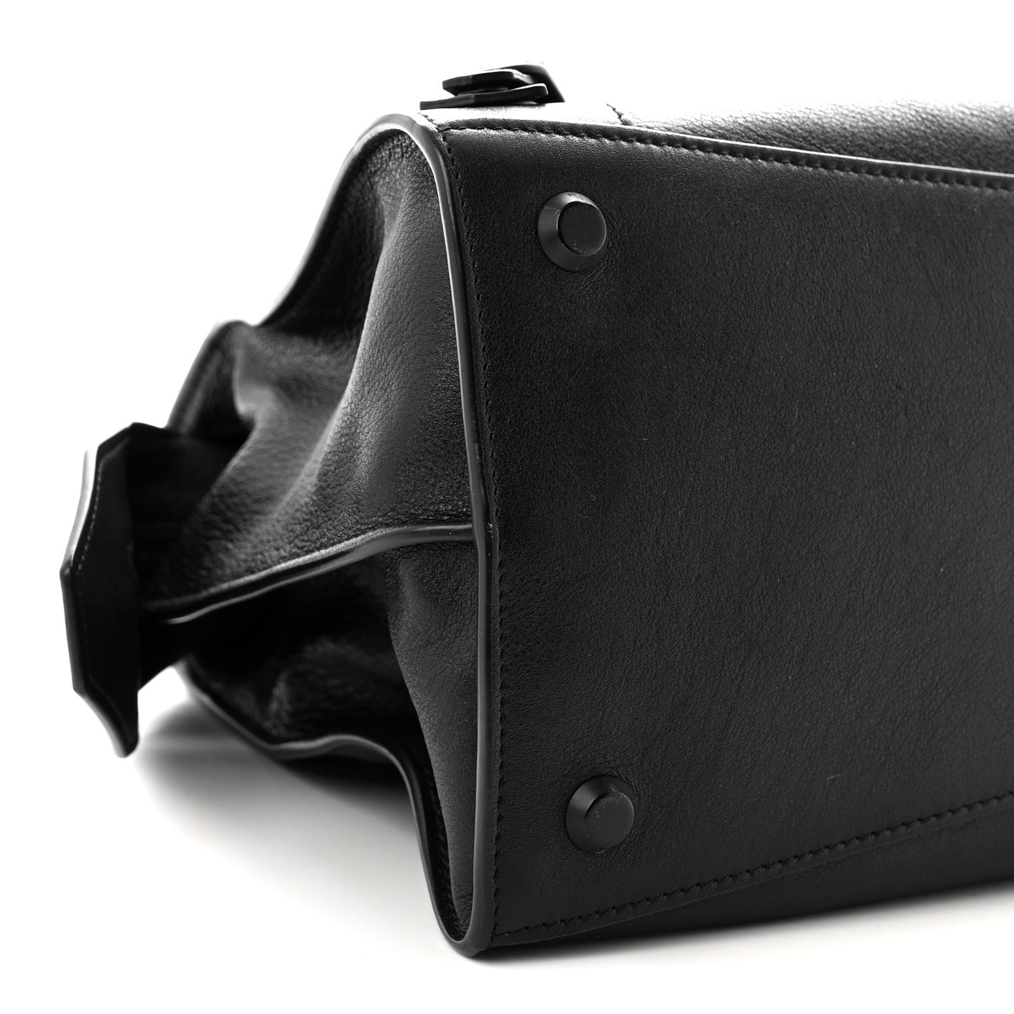 Grained Calfskin Neo Classic Black Hardware Medium City Black