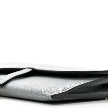 Christian Dior Goatskin Saddle Chain Wallet Pouch Cloud Blue 11 of 11