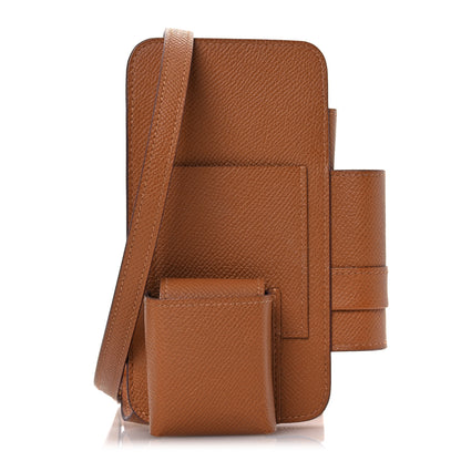 Hermes Epsom Hermesway Phone Case Gold 1 of 12