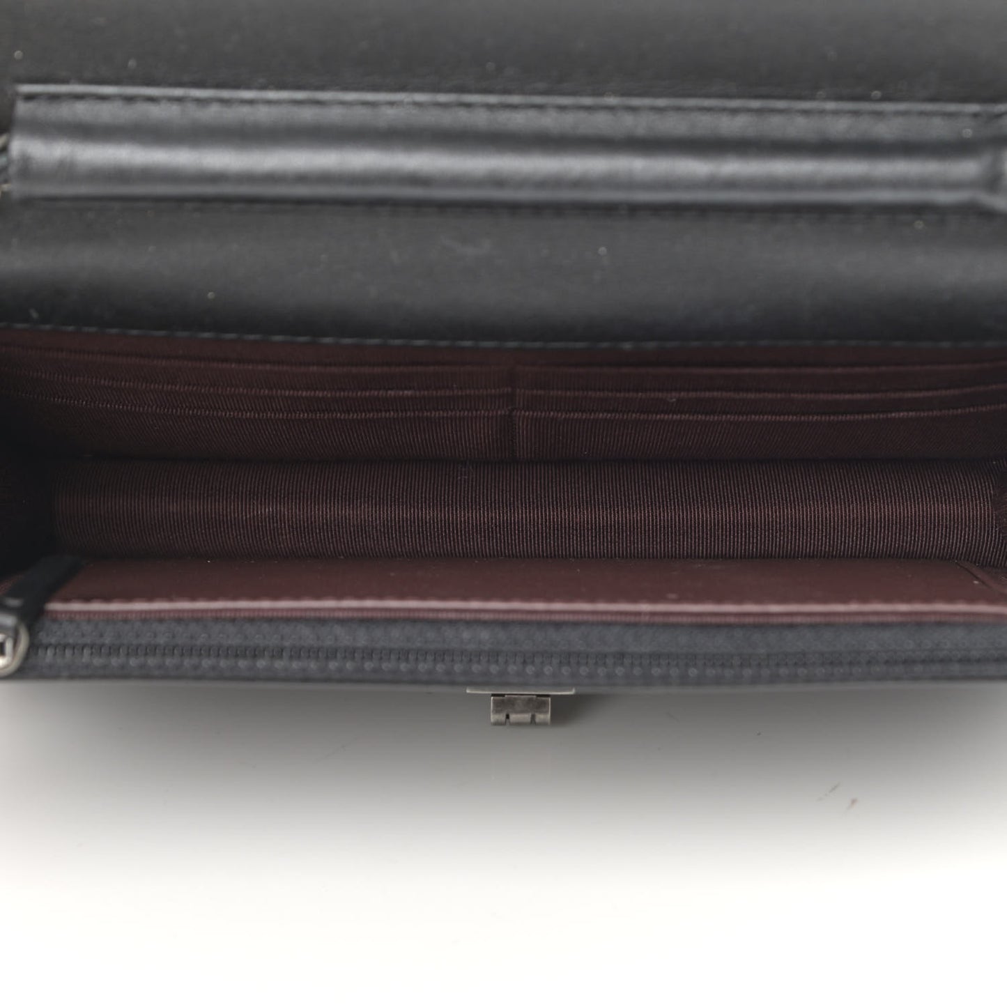 Aged Calfskin Quilted Reissue Wallet On Chain WOC Black