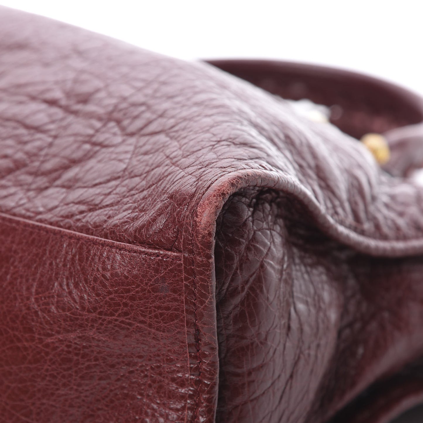 Agneau Giant 12 Gold Hardware City Rouge Cerise