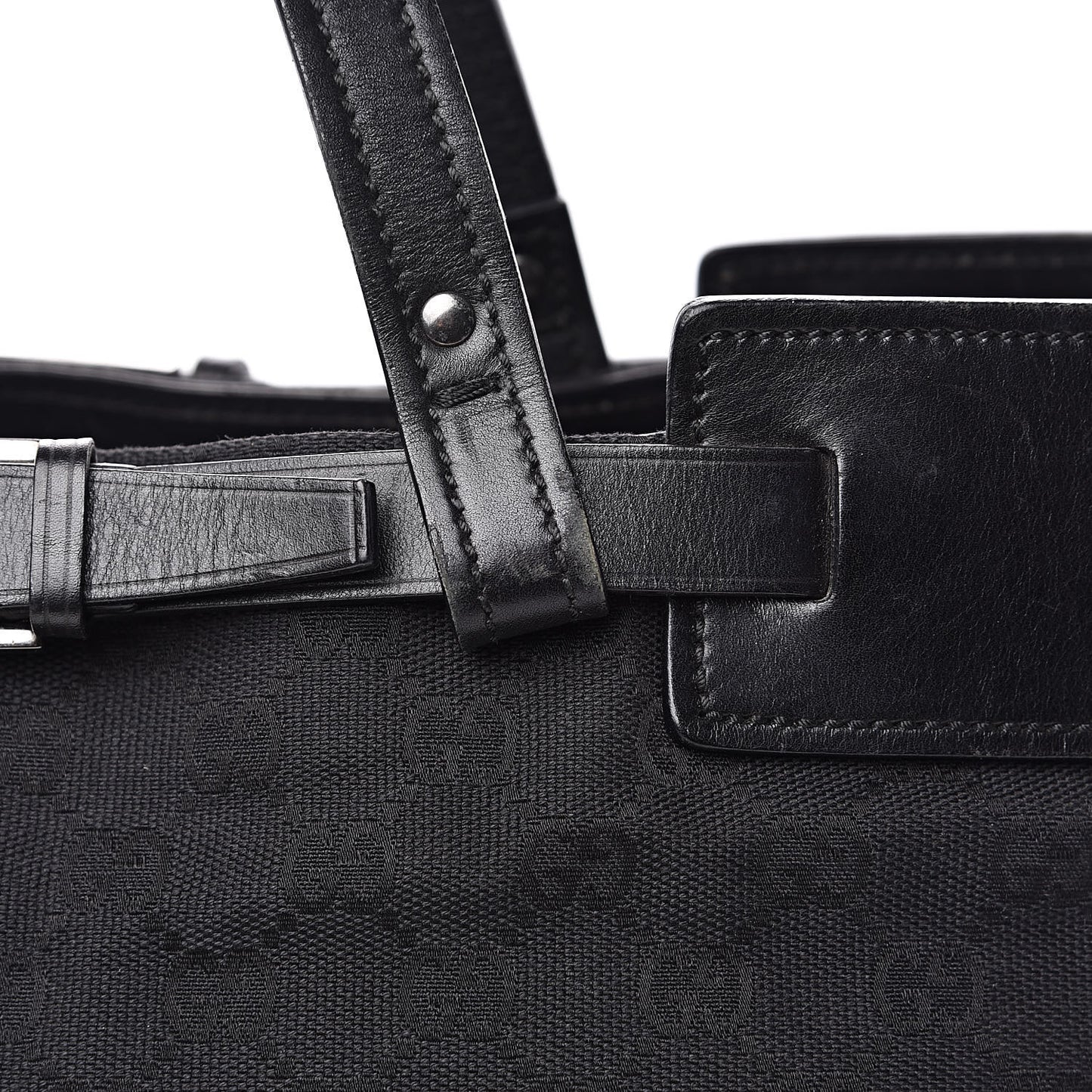 Monogram Large Tote Black