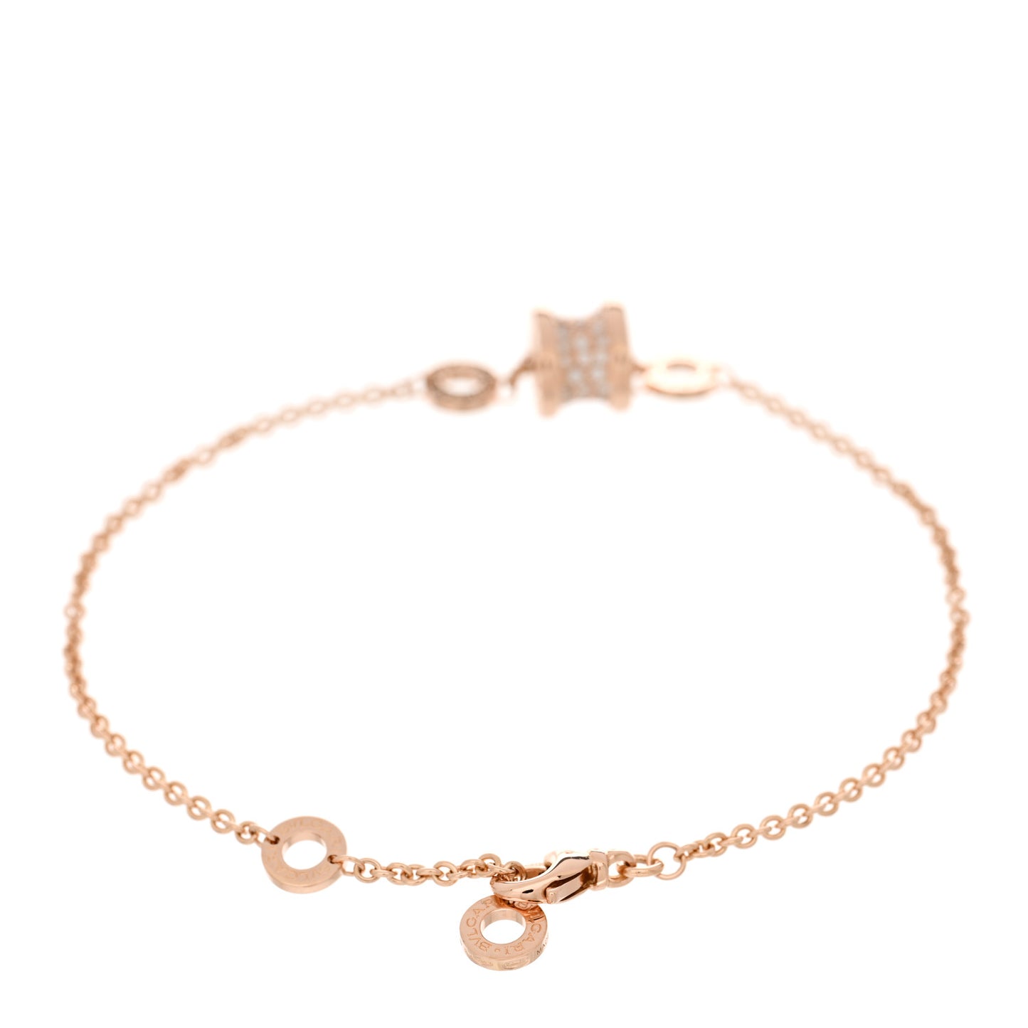 18K Rose Gold Diamond B.Zero1 Bracelet