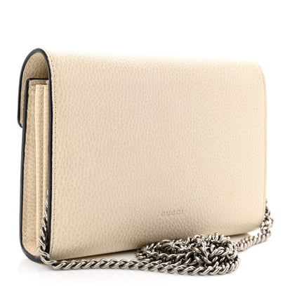 Gucci Dollar Calfskin Mini Dionysus Chain Wallet Mystic White 3 of 16