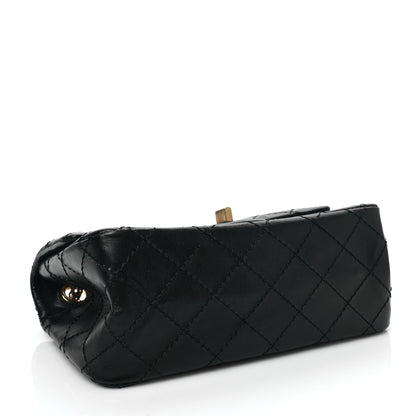 Chanel Aged Calfskin Quilted 2.55 Reissue Mini Flap Black 3 of 7