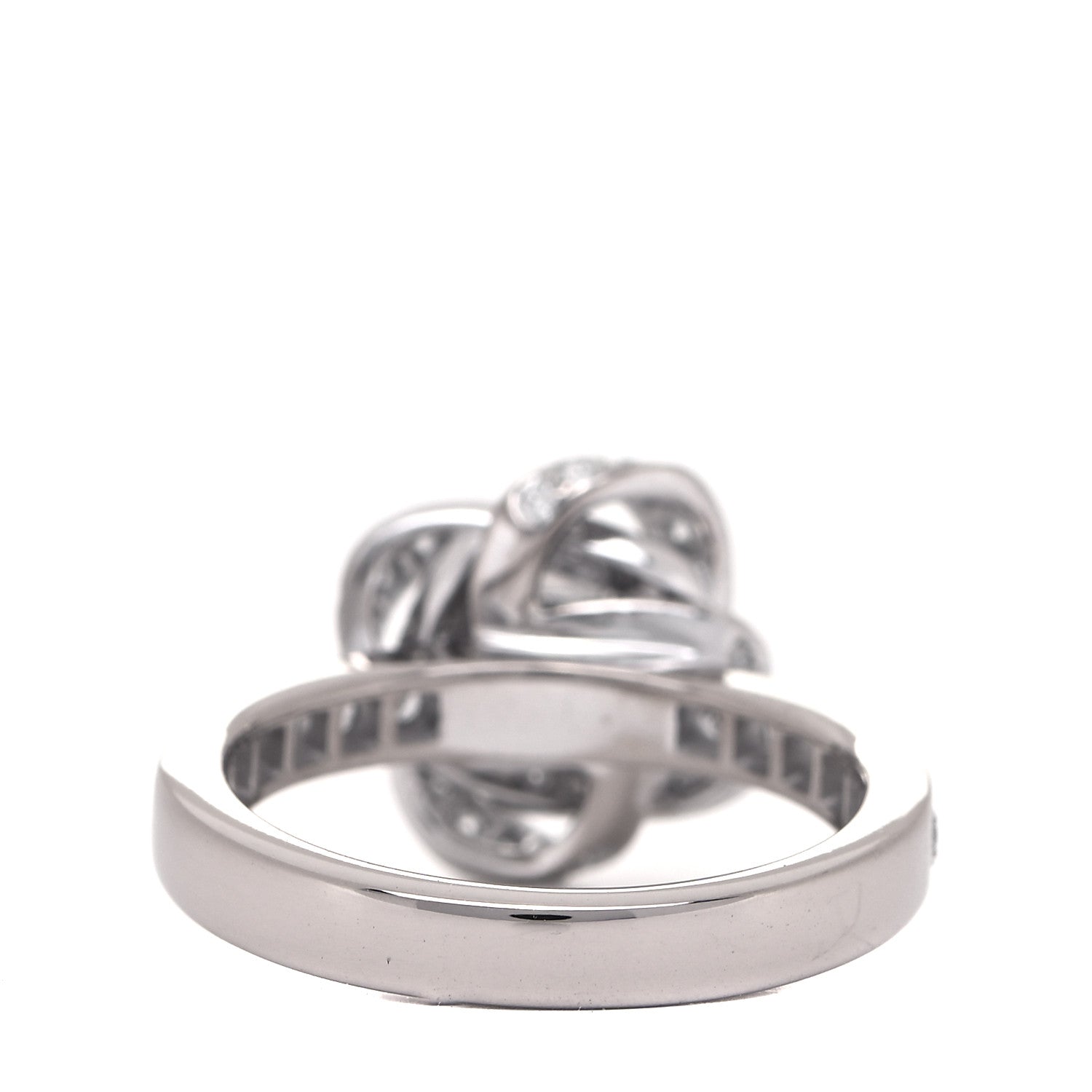 Boucheron 18K White Gold Diamond Pivoine Ring 50 5.25 3 of 8