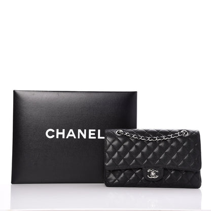 Chanel Caviar Quilted Medium Double Flap Black 8 of 8