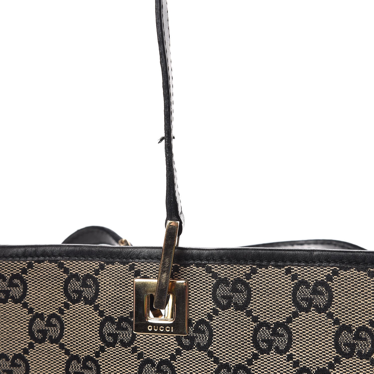 Gucci Monogram Small Bucket Tote Black 18 of 20
