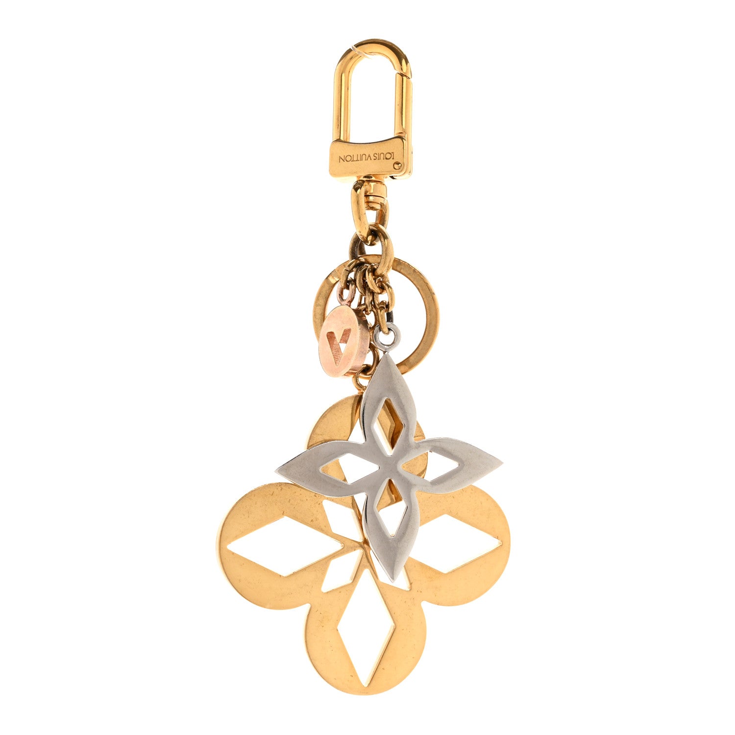 Louis Vuitton Malletage Blossom Bag Charm Key Holder 1 of 5