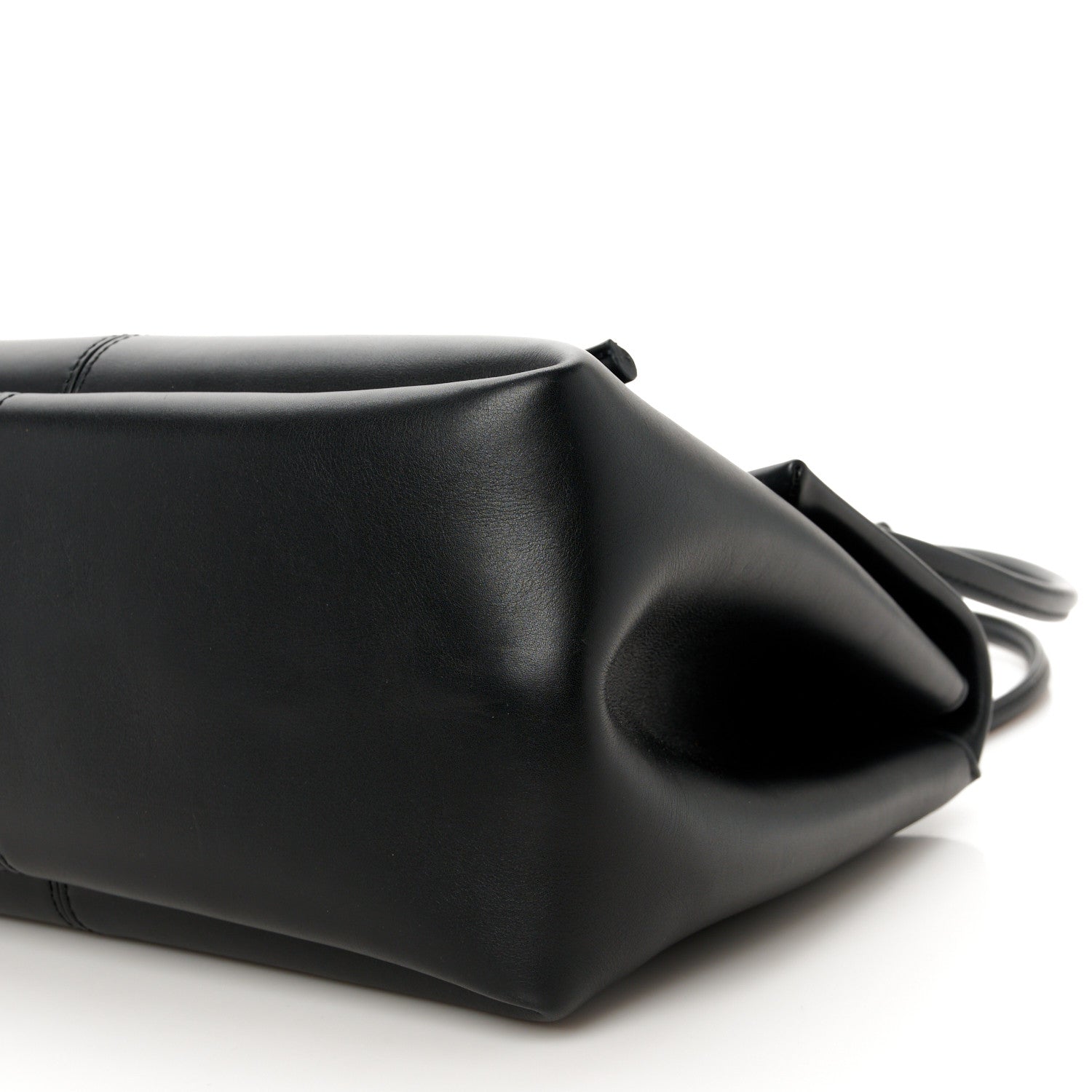Bottega Veneta Calfskin Medium Falcon Shoulder Bag Black 1662288