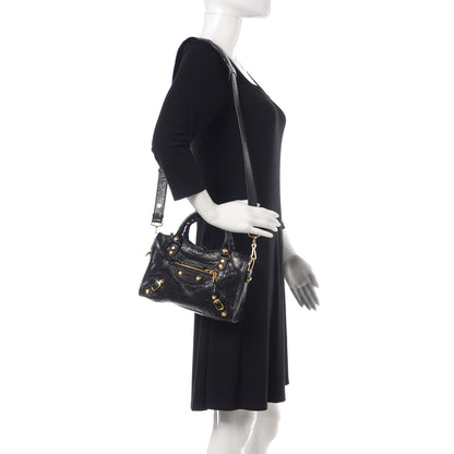 Balenciaga Agneau Classic Gold Hardware Mini City Black 2 of 13