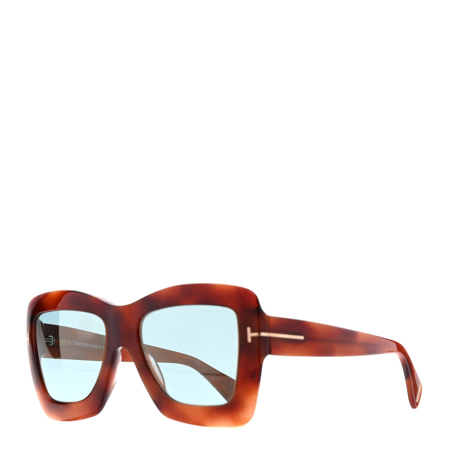 Tom Ford Hutton-02 TF664 Square Sunglasses Tortoise 1 of 9