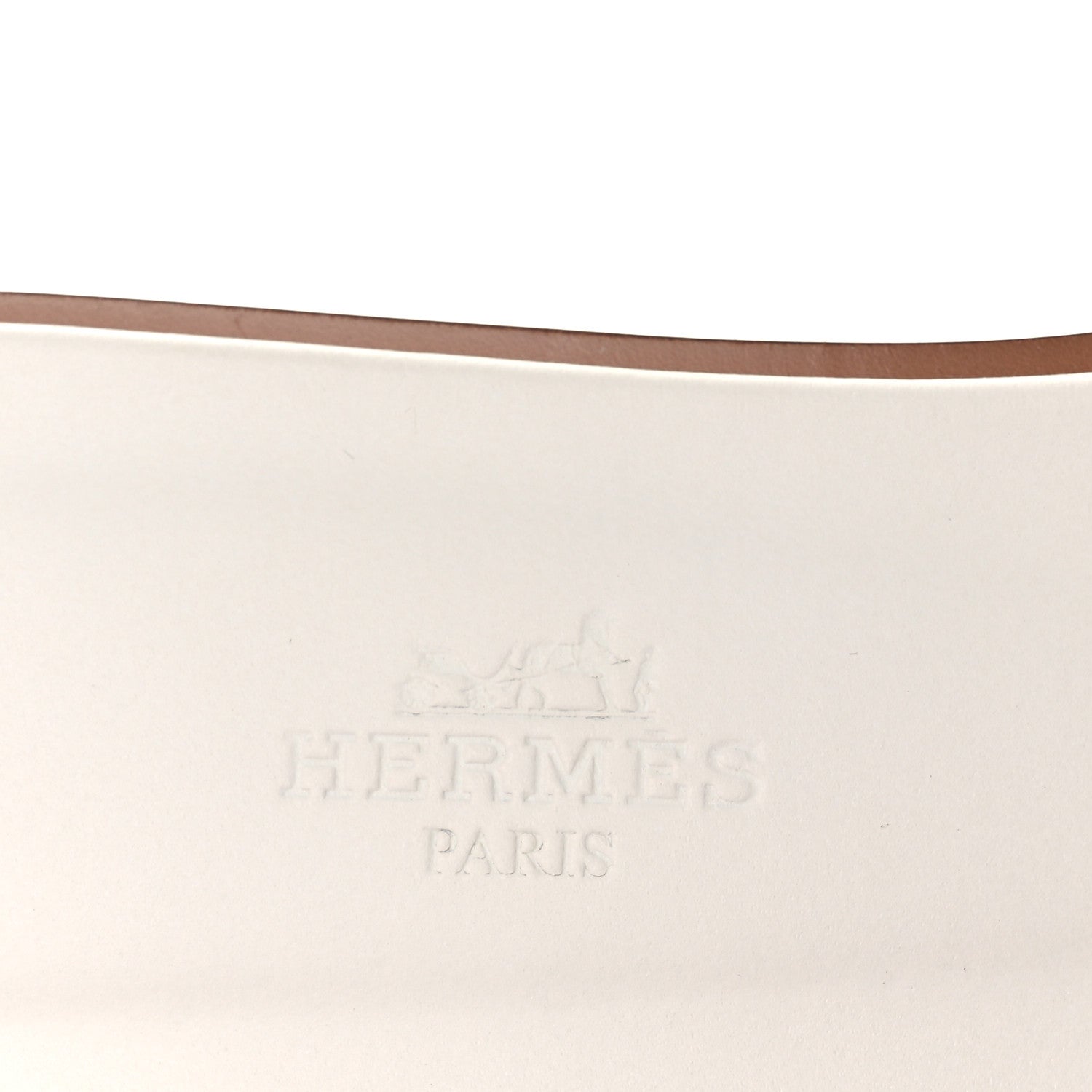 Hermes Box Calfskin Oran Sandals 36 White 9 of 11