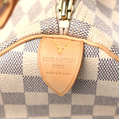 Louis Vuitton Damier Azur Speedy 30 6 of 17