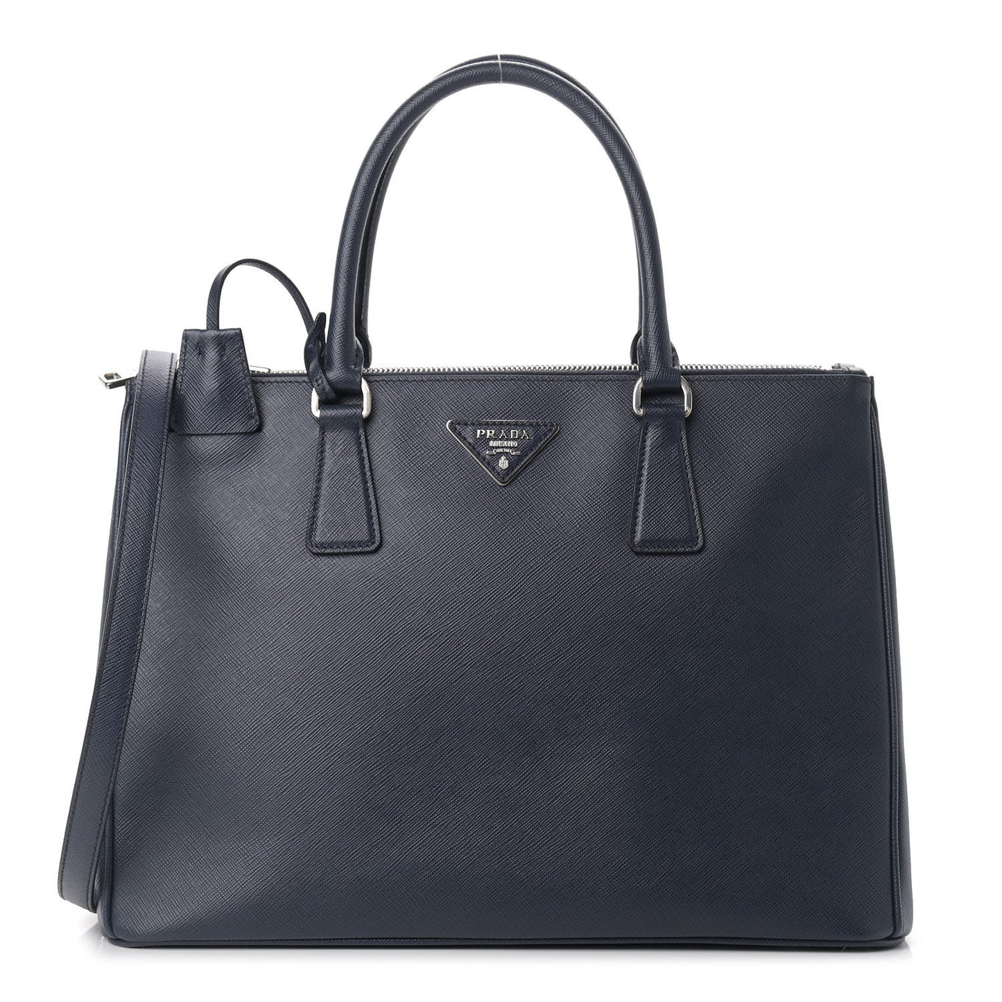 Saffiano Medium Galleria Double Zip Tote Baltico