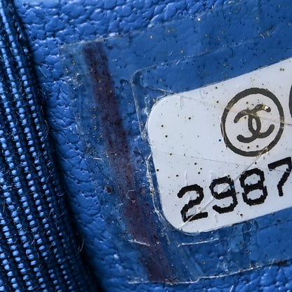 Chanel Lambskin Quilted Medium Chanel 19 Flap Blue 6 of 8