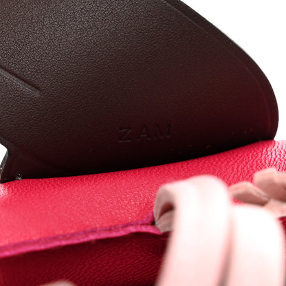 Hermes Milo Lambskin Grigri Rodeo Pegase Horse Bag Charm MM Framboise Rose Sakura Rouge Sellier 4 of 4