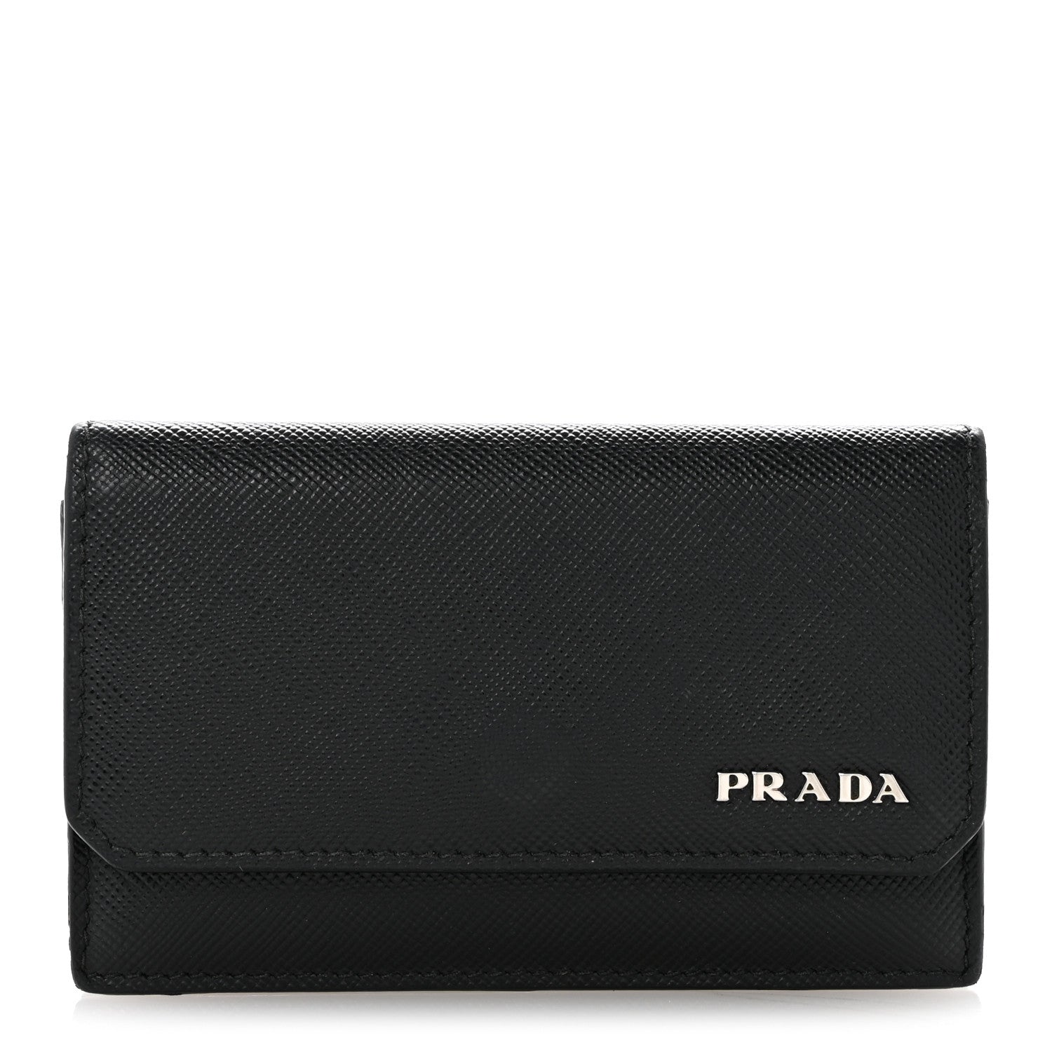 Prada Saffiano Card Holder Black 1 of 12