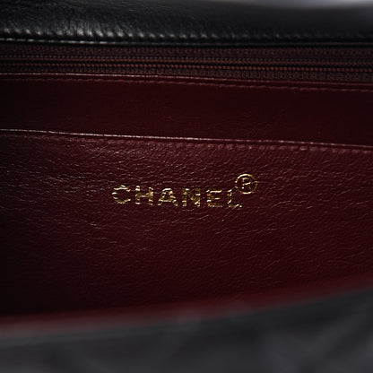 Chanel Lambskin Quilted XL Jumbo Single Flap Black 6 of 11