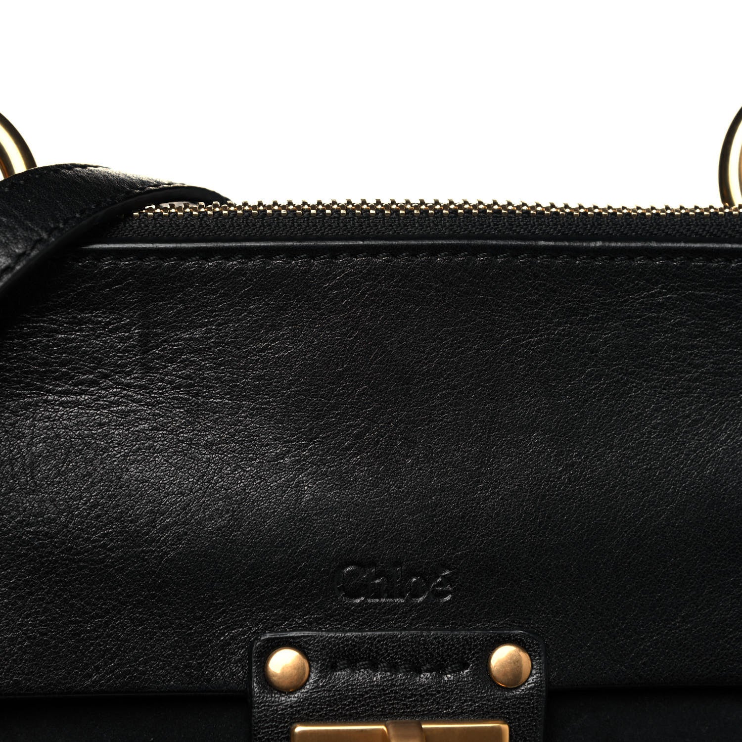 Chloe Calfskin Suede Small Jane Fringe Bag Black 17 of 20