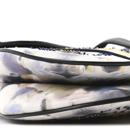 Christian Dior Calfskin Embroidered Kaleidiorscopic Saddle Bag Multicolor 8 of 9