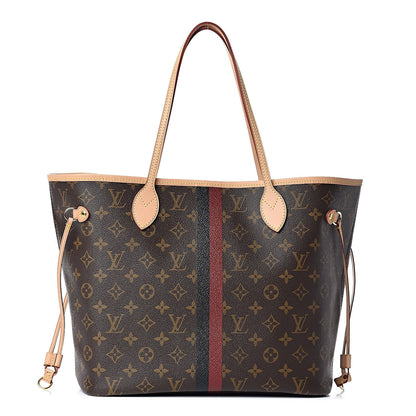 Louis Vuitton Monogram My LV Heritage Neverfull MM Bordeaux Black 3 of 11