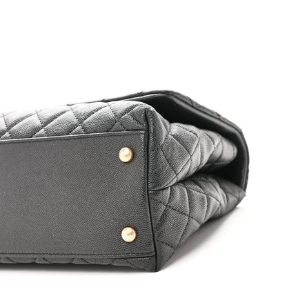 Chanel Caviar Quilted Small Coco Handle Flap Black 10 of 10