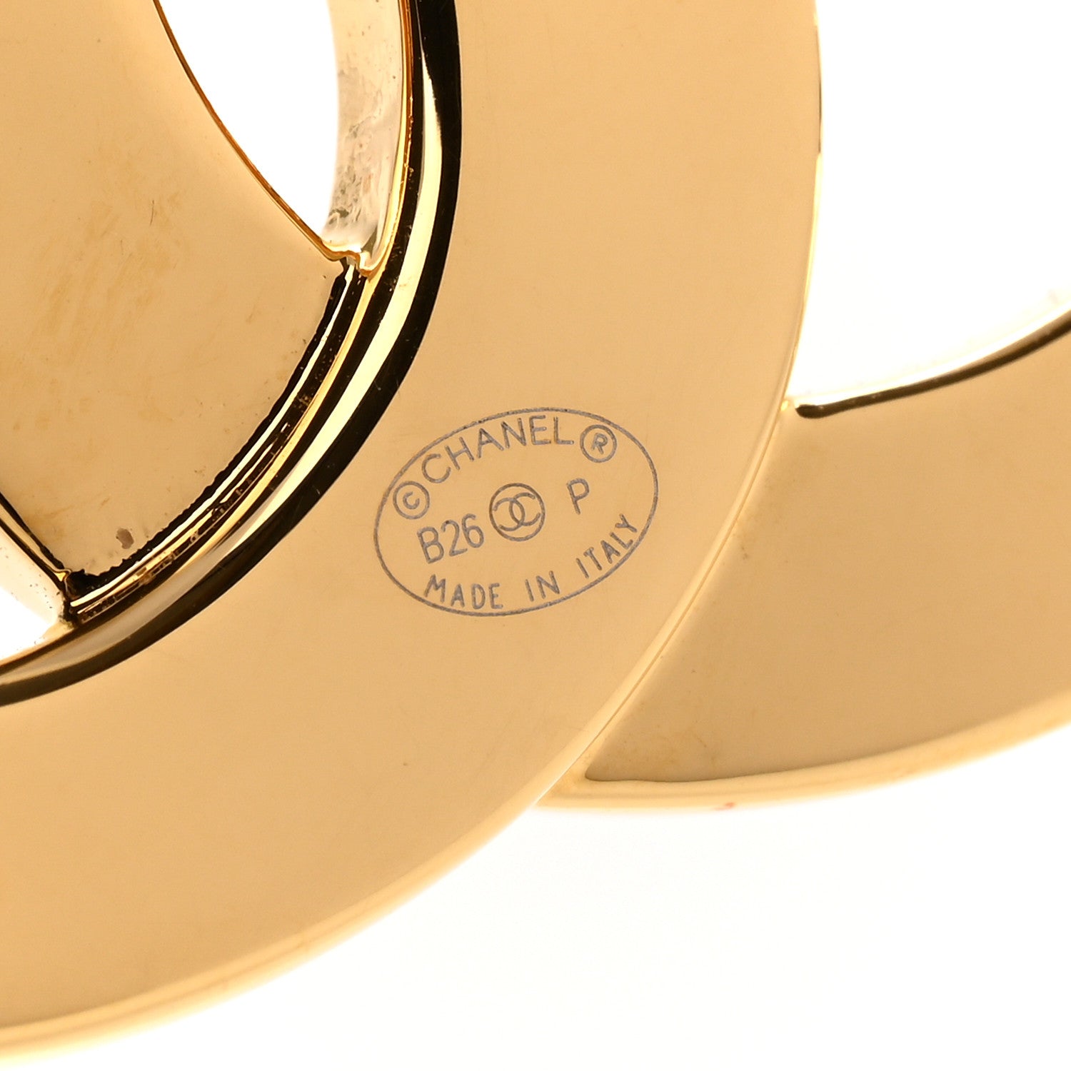 Chanel Metal Large CC Earrings Gold 4 of 5