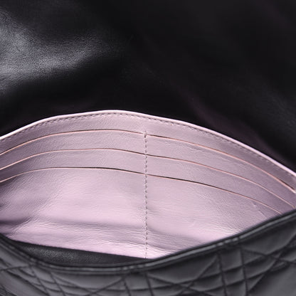 Christian Dior Lambskin Cannage New Lock Pouch Black 8 of 12