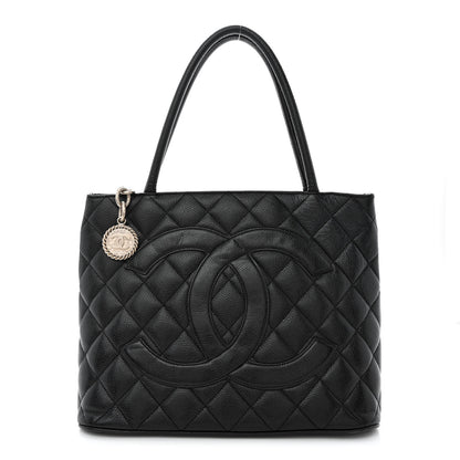 Chanel Caviar Quilted Medallion Tote Black 1 of 10