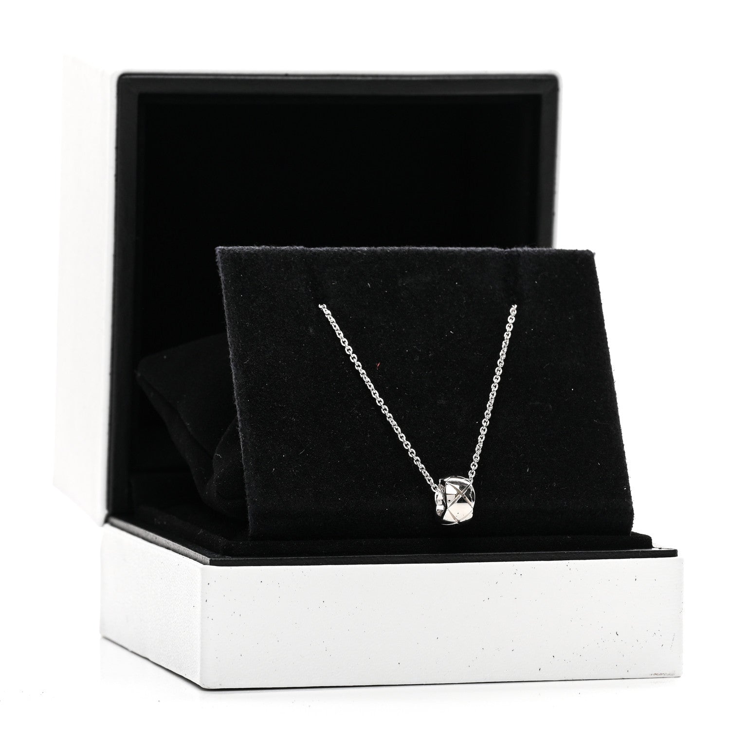 Chanel 18K White Gold Coco Crush Pendant Necklace 5 of 5