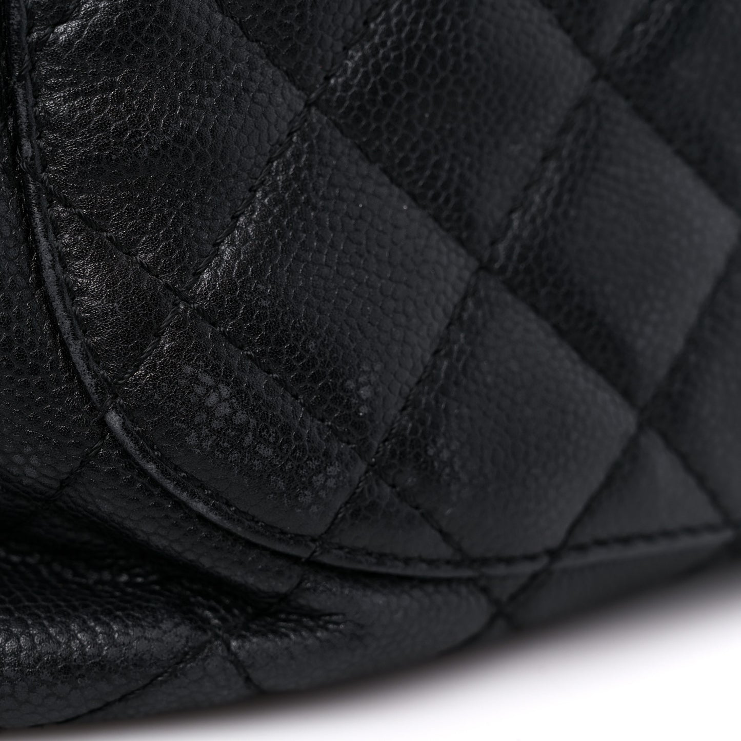 Caviar Quilted Grand Shopping Tote GST Black