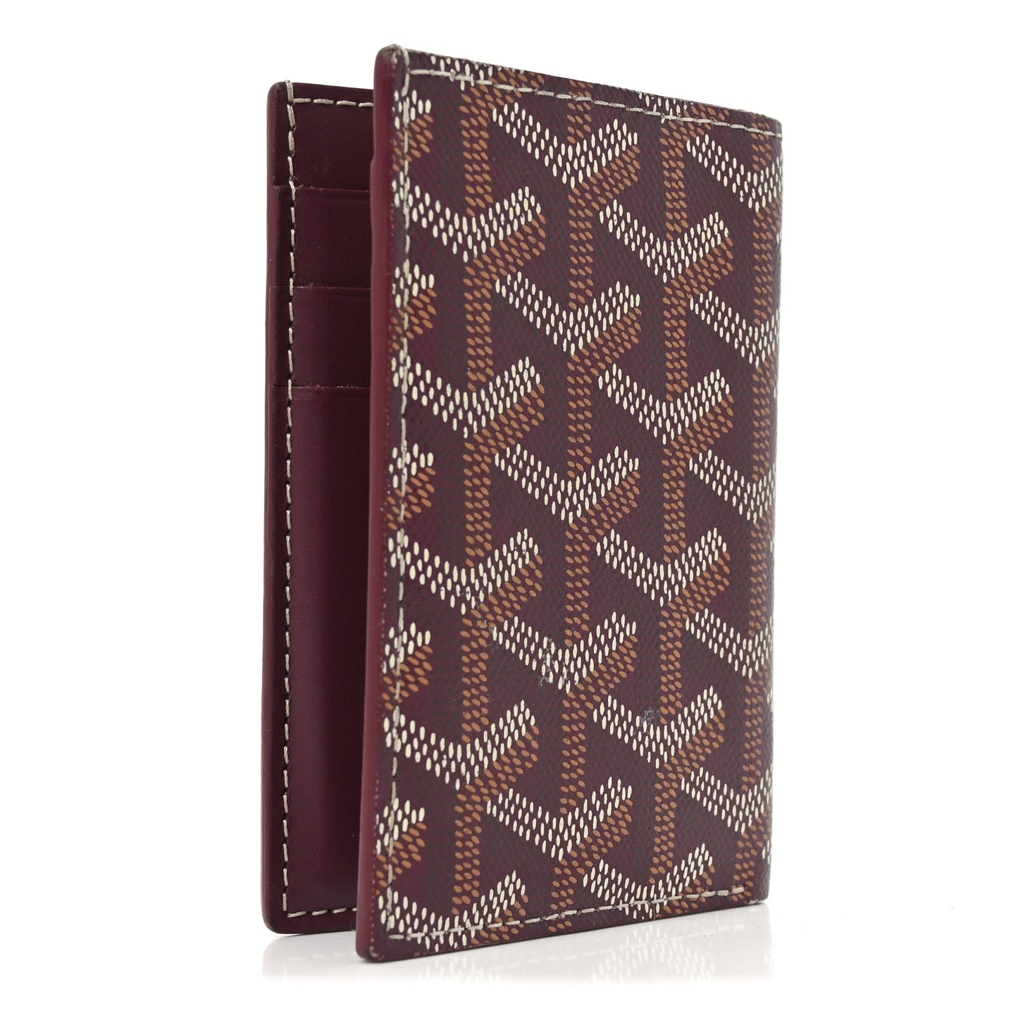 Goyardine Saint Pierre Card Holder Bordeaux