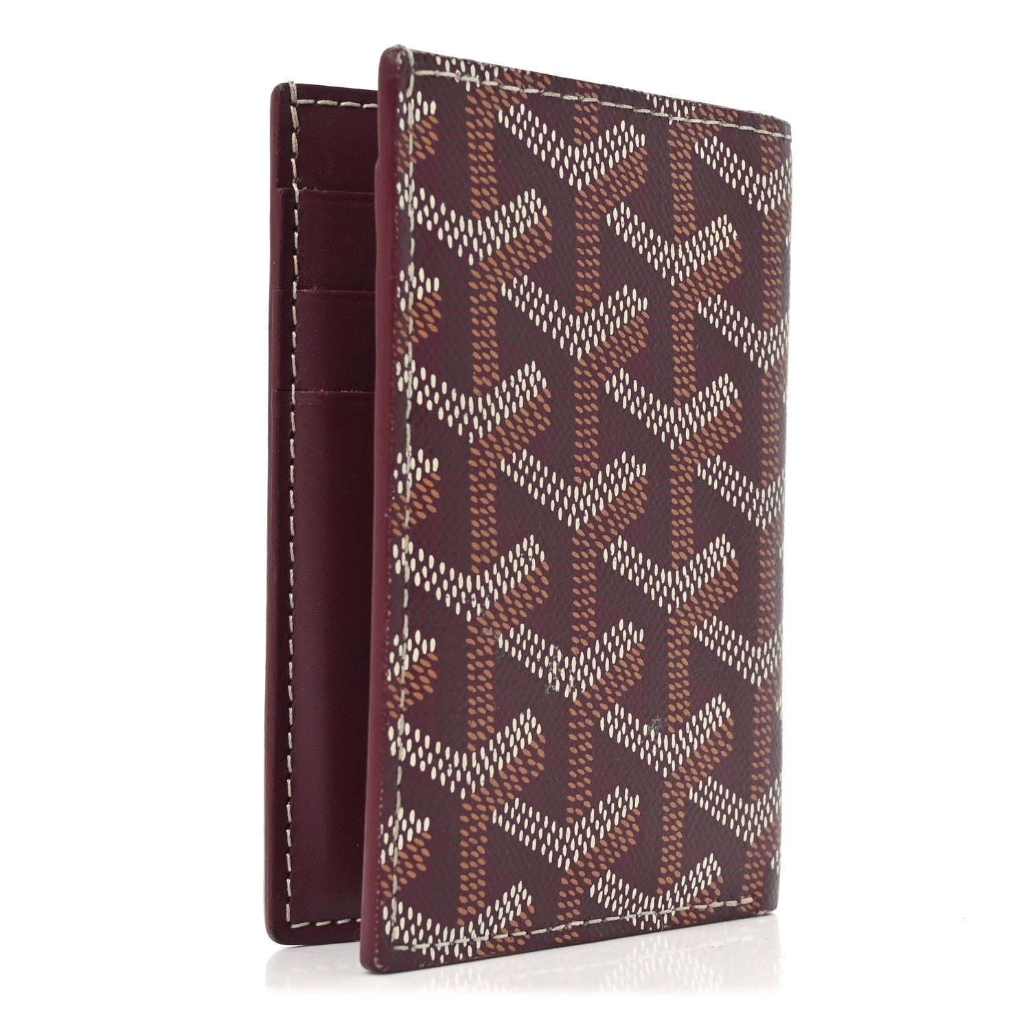 Goyard Goyardine Saint Pierre Card Holder Bordeaux 3 of 6
