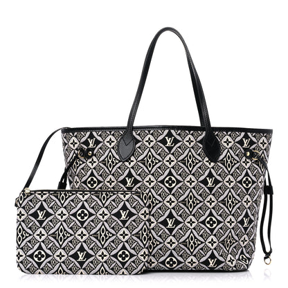 Louis Vuitton Jacquard Since 1854 Neverfull MM Grey 1 of 13