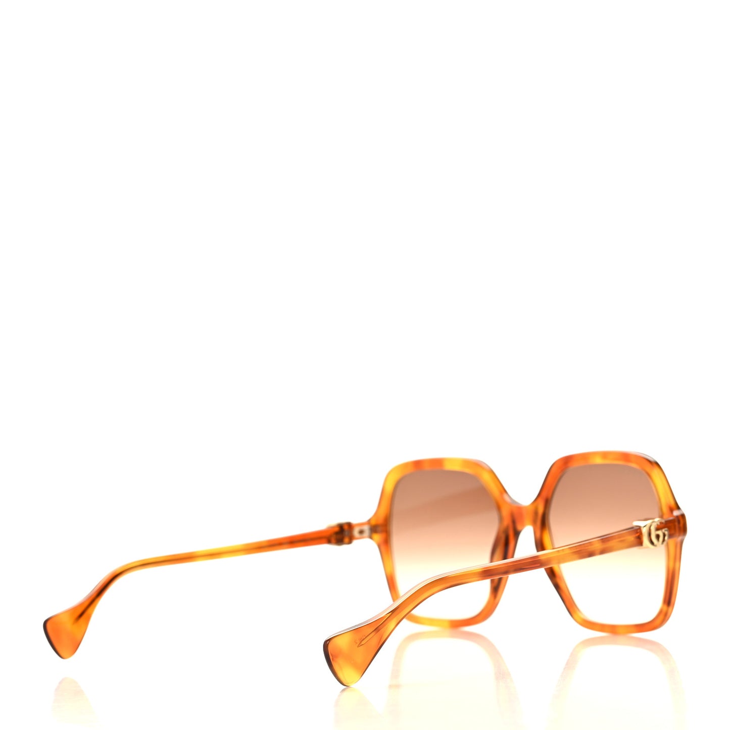 Acetate Oversize Rectangle Frame GG1072S Sunglasses  Tortoise