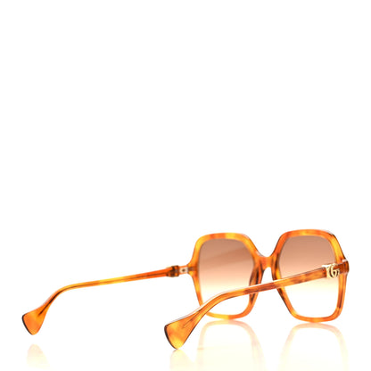 Gucci Acetate Oversize Rectangle Frame GG1072S Sunglasses  Tortoise 4 of 7
