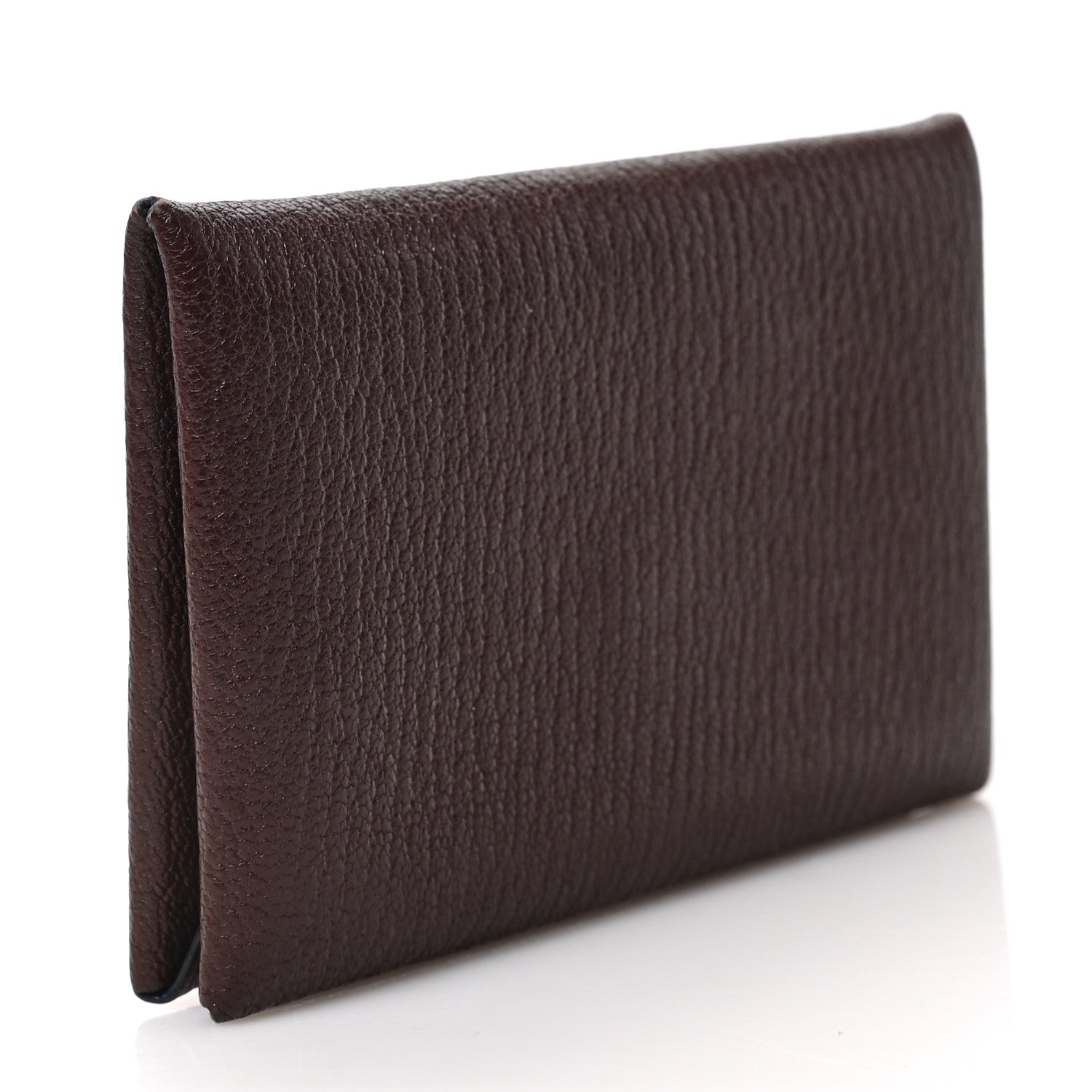 Hermes Chevre Mysore Verso Calvi Card Case Rouge Sellier Bleu Electrique 3 of 6