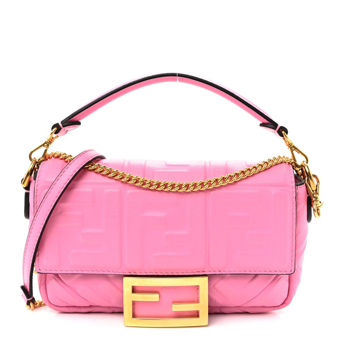 Nappa FF 1974 Embossed Mini Baguette Lollypop