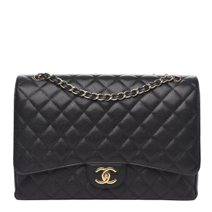 Chanel Caviar Quilted Maxi Double Flap Black 1 of 13