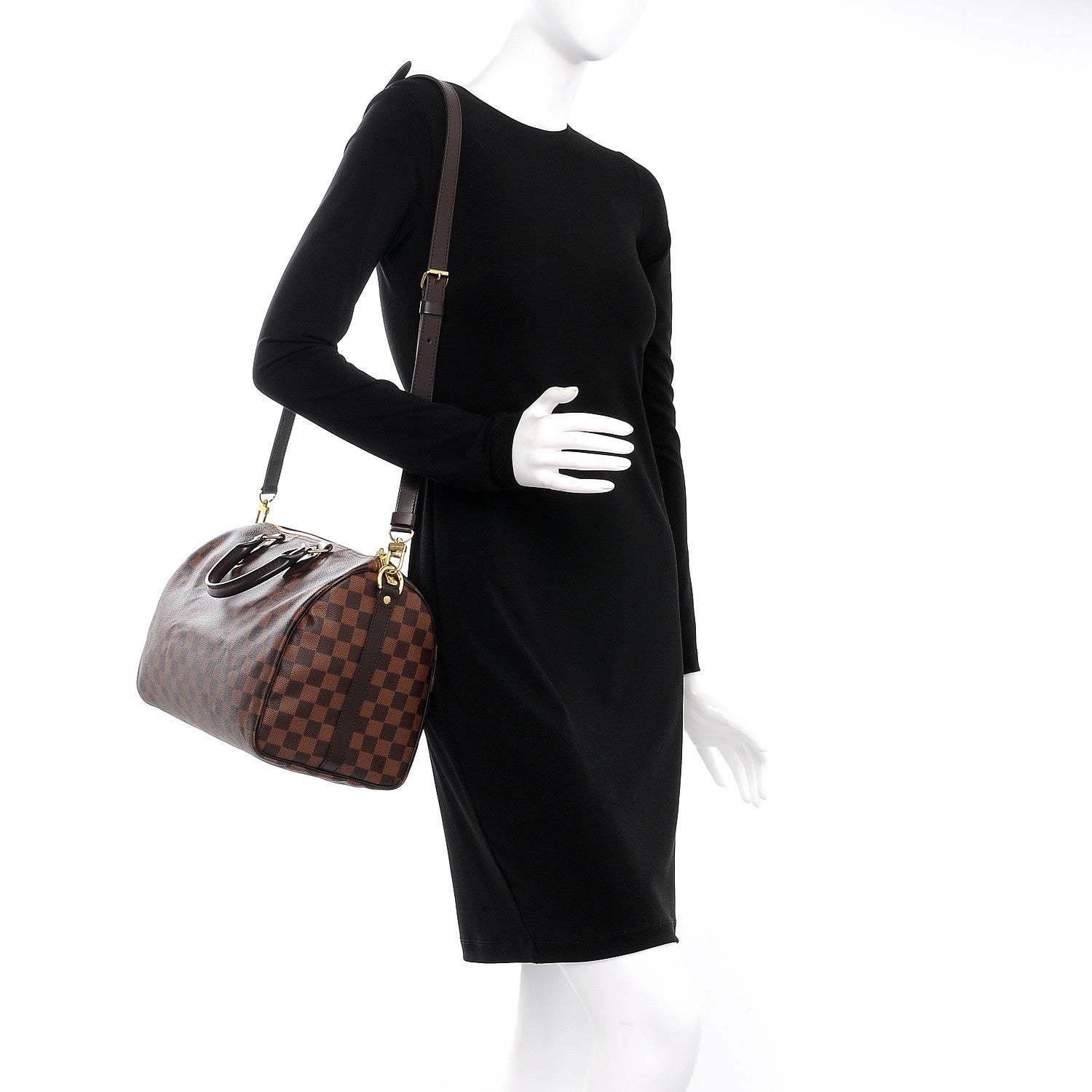Louis Vuitton Damier Ebene Speedy Bandouliere 30 2 of 9