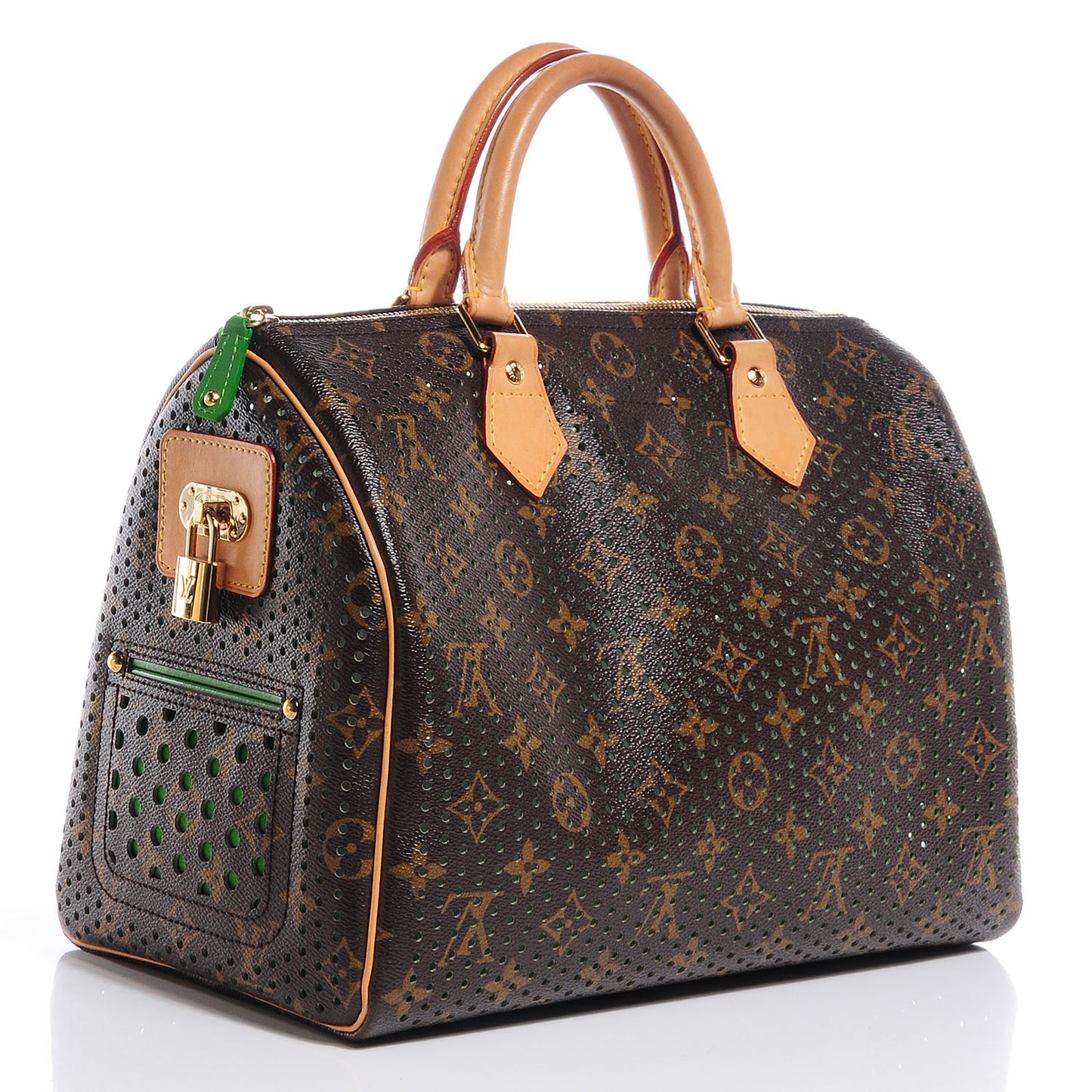 Monogram Perforated Speedy 30 Green