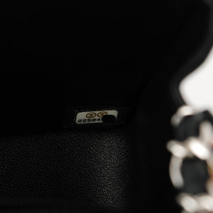 Chanel Lambskin Chevron Quilted Mini Square Flap Black 9 of 9