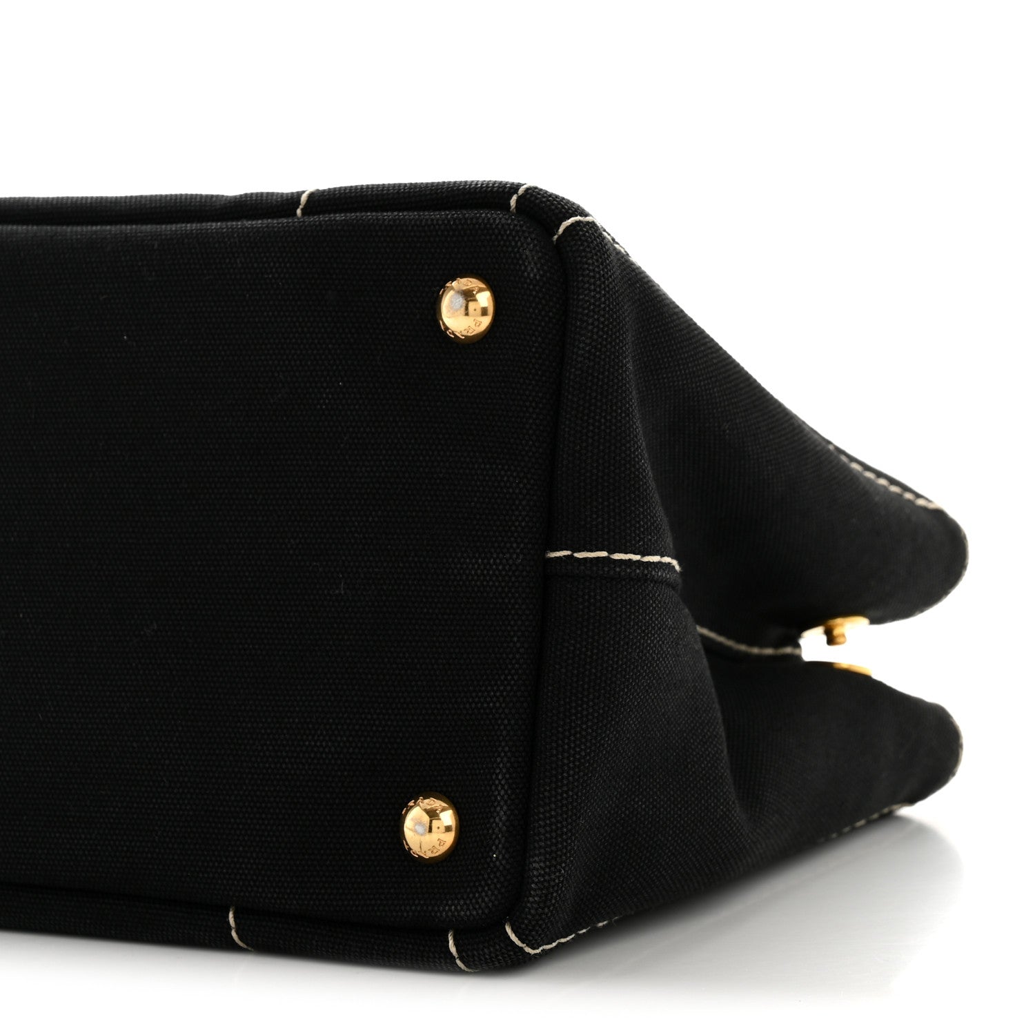 Prada Canapa Small Logo Tote Black Talco 11 of 17